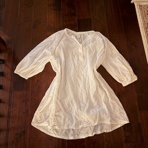 White Crinkled dress